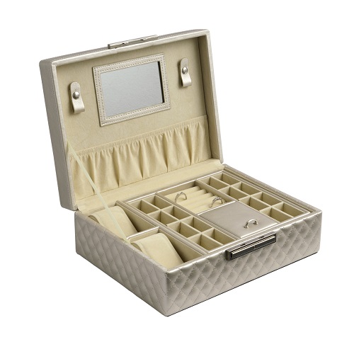 JK BOX SP-570/A20, Dámská šperkovnice krémová