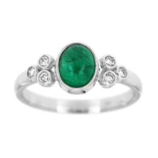 Diamantový prsten se smaragdem 36024