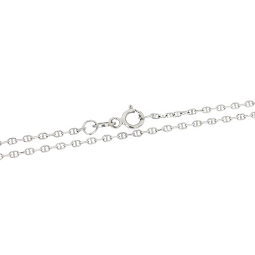 Klasický zlatý řetízek zdobený ankr - 50 cm