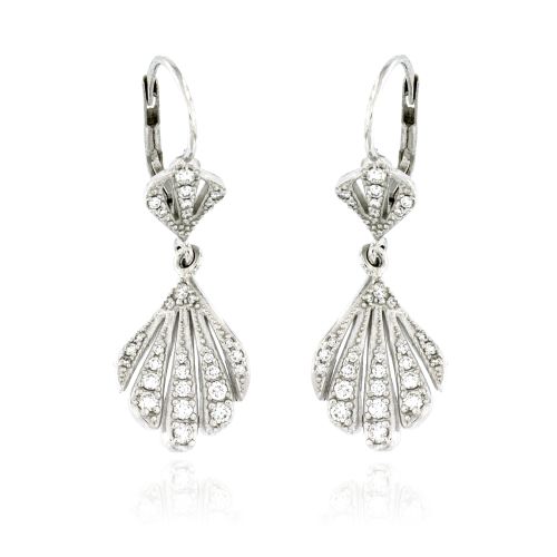 Dámské visací náušnice s diamanty 27986-17