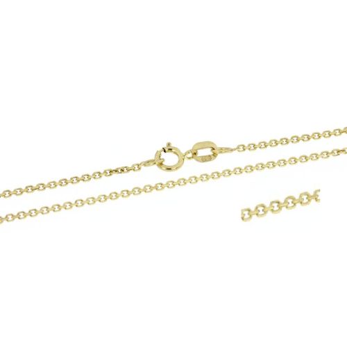 Klasický zlatý řetízek ankr - 50 cm