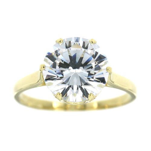 Dámský prsten s bílým zirkonem 91