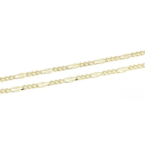 Zlatý řetízek zdobené figaro typ 9 ž