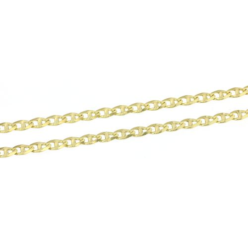 Ozdobný zlatý náramek typ pancr - 22 cm