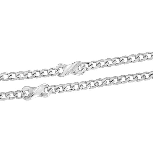 Ozdobný stříbrný náramek typ pancr typ G - 18 cm