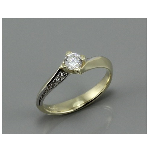 Luxusní dámský zlatý prsten 2101