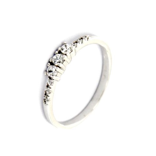 Dámský zásnubní prsten z bílého zlata 349B