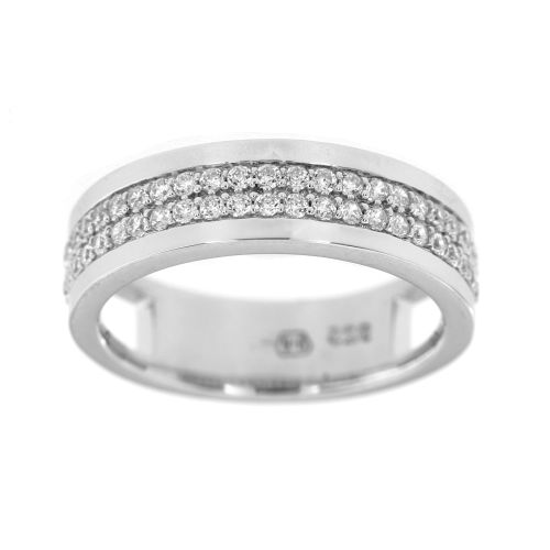 Stříbrný prsten kroužek s kamínky 5746