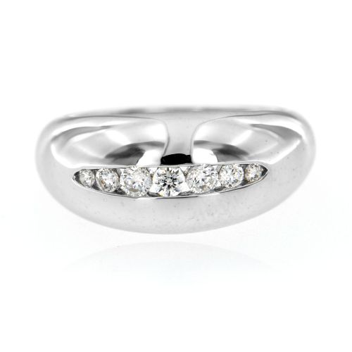 Stříbrný dámský prsten se zirkony 6185