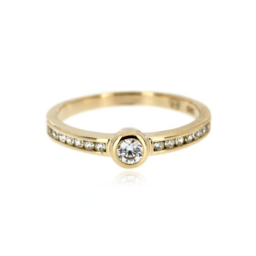 Zlatý dámský zásnubní prsten 130