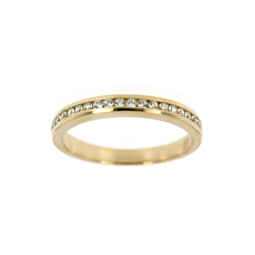 Zlatý dámský prsten kroužek s kamínky 134