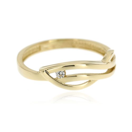 Dámský prsten ze žlutého zlata 2294b