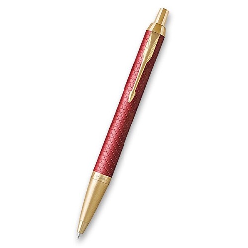 Parker IM Premium Red - kuličková tužka, dárková sada s pouzdrem na karty