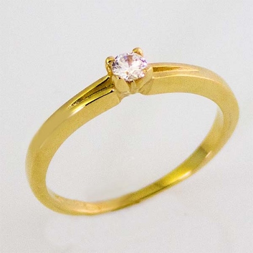 Dámský zásnubní zlatý prsten ZANAS15