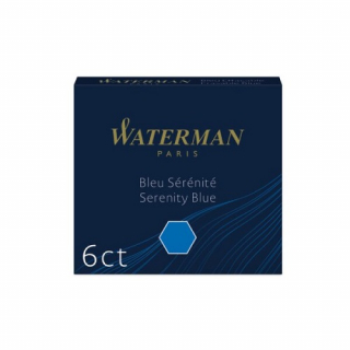 Inkoustové bombičky Waterman krátké - modré