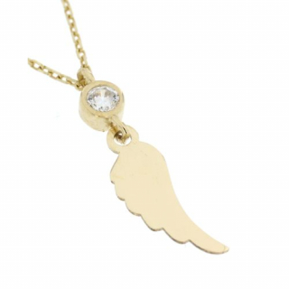 Zlatý náhrdelník andělské křídlo