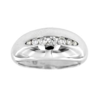 Stříbrný dámský prsten se zirkony 6185