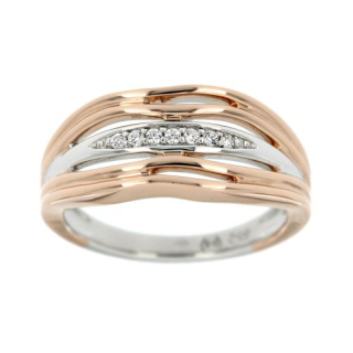 Stříbrný dámský prsten ROSE GOLD