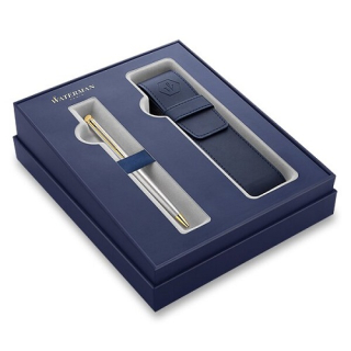 Waterman Hémisphère Stainless Steel - kuličková tužka, dárková sada s pouzdrem