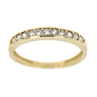 Zlatý prsten kroužek s kamínky 5613
