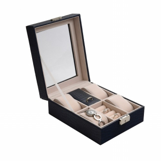 JK BOX SP-1810/A14, Kazeta na hodinky a šperky modrá