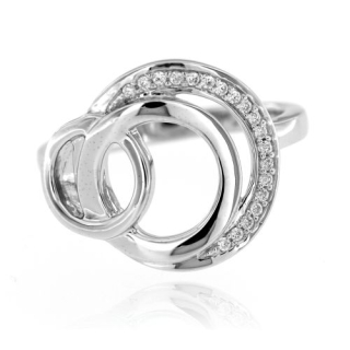 Stříbrný elegantní prsten 6027